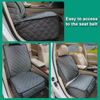 Waterproof Front Seat Cover Dog Car Seat Covers Nonslip and Full Protection with Side Flaps Fits Most Cars, Trucks, SUVs(Grey, 2Pack)