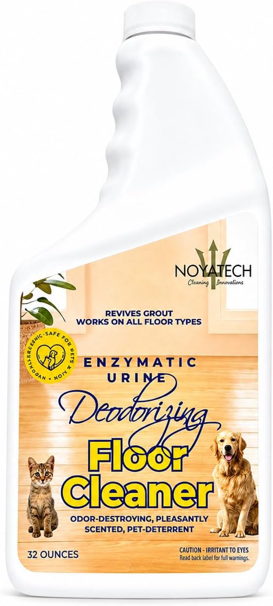 NOYATECH Pet Floor Cleaner Concentrate, Enzyme Urine Odor Remover, 32 oz