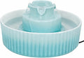 Ceramic Cat Water Fountain, 2.1L/71oz Cupcake Pet Water Fountain | Gradient Blue Automatic Pet Water Fountain For Cats & Dogs, Double Filtration, Easy To Clean, 360° Circulating Water Design