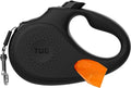 TUG Oval 360° Tangle-Free Retractable Dog Leash with Integrated Waste Bag Dispenser (Large, Black)