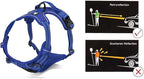 JUXZH Truelove No Pull Dog Harness with Easy Control Handle and 2 Leash Attachments,Reflective Adjustable Pet Vest
