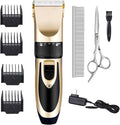 Highdas Dog Clippers for Grooming Low Noise, Cordless Electric Dog Grooming Kit Clippers Rechargeable, Quiet Dog Shaver, Pet Hair Trimmer Kit for Dogs & Cats (Gold)