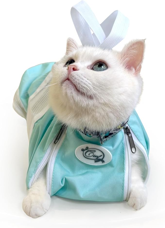 Cinf Cat Restraint Grooming Bag, Anti-Scratch Tool for Nail Trimming | Safe grooming restraint bag controls cat movement for bathing, nail trimming, injections and veterinary examinations