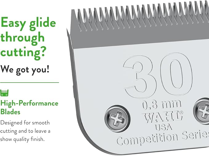 Wahl Professional Animal Competition Blade, 2355-100, 30 | Fine, Detachable Blade with 1/32 in Cut Length