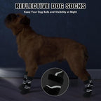 BEAUTYZOO Dog Socks to Prevent Licking Paws for Hardwood Floors Anti Slip, Dog Shoes Booties for Hot/Cold Pavement,Grippy Boots & Paw Protectors Traction Control for Small Medium Large Senior Dogs