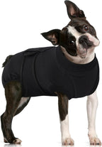 FUAMEY Dog Recovery Suit Male,Dogs Surgery Neuter Suits Puppy Spay Shirts | for Female Protect Dog's Skin Anti Licking Abdominal Wounds Doggie Onesie Pet Bodysuit Alternative to Cone Black L