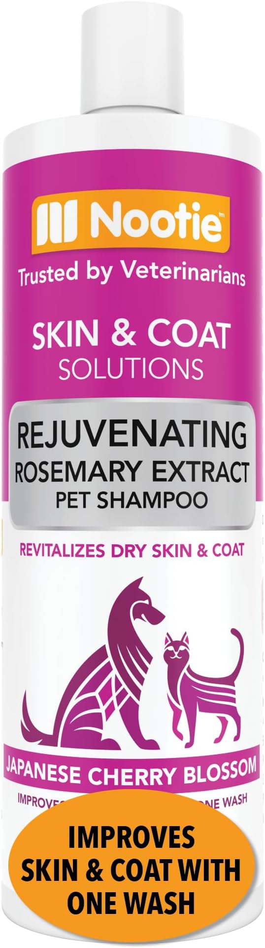 Nootie - Pet Shampoo for Sensitive Skin - Revitalizes Dry Skin & Coat - Natural Ingredients - Gentle Dog Shampoo - Cleans & Conditions