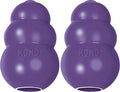 KONG Senior - Dog Toy with Gentle, Natural Rubber - Durable Dog Toy for Older Dogs - Use Treats with Stuffable Chew Toy - Treat Toy for Chewing & Fetching - for Medium Dogs (Pack of 2)
