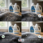 Clean Revolution Pet Hair Remover for Laundry 2-Pack – Removes Dog & Cat Hair Over Time – Enzyme Laundry Detergent & Fabric Softener, Odor Eliminator, Lavender Sandalwood, 40 oz Each