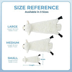 Best Pet Supplies Squeaky Dog Toys with Soft Durable Fabric for Small, Medium and Large Pets Interactive Toy for Indoor Play, Supports Active Biting and Play - Sheep, Small