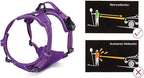 JUXZH Truelove No Pull Dog Harness with Easy Control Handle and 2 Leash Attachments,Reflective Adjustable Pet Vest