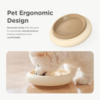 Slow Feeder Dog Bowls Made of Premium Food-Grade Silicone | Anti-Choking & Slow Eating for Improved Digestion, Non-Slip, Soft & Durable, Quiet Dog Bowl, Cute (Ivory, Standard)