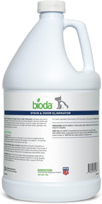 Bioda Commercial Strength Enzymatic Stain & Odor Eliminator for Pets, 1 gal | Pet Urine Enzyme Cleaner | Stain Remover | Urine Odor Eliminator | Carpet & Couch Cleaner | Made in USA | 1 Gallon