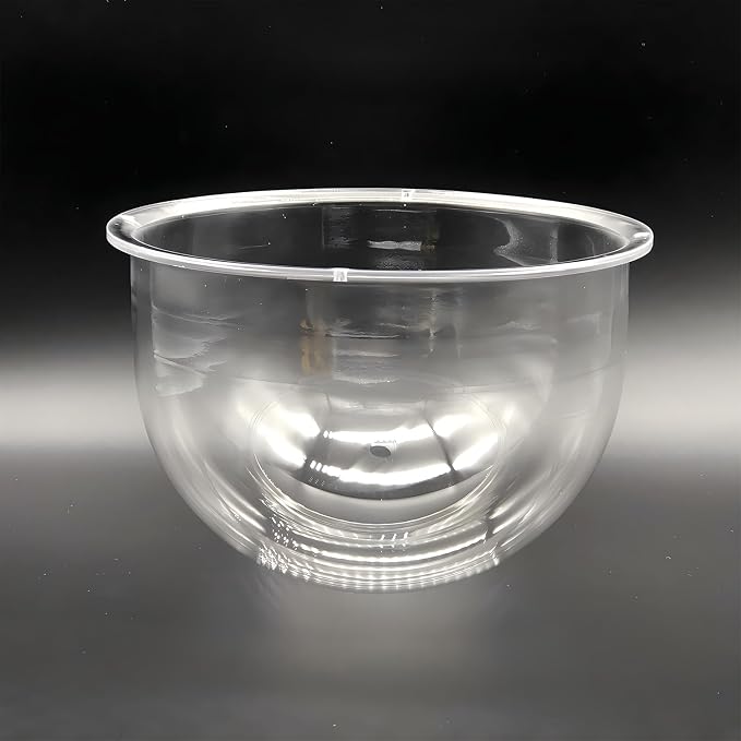 7" Acrylic Clear Dome Cover 177mm Diameter x 130mm High Transparent CCTV Security Camera Protective Housing Cover with Pre-drilled Mounting Holes