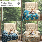 Rezutan Blanket for Large Dogs & Cats Soft Reversible Cute Paw 40"x31" - Image 5
