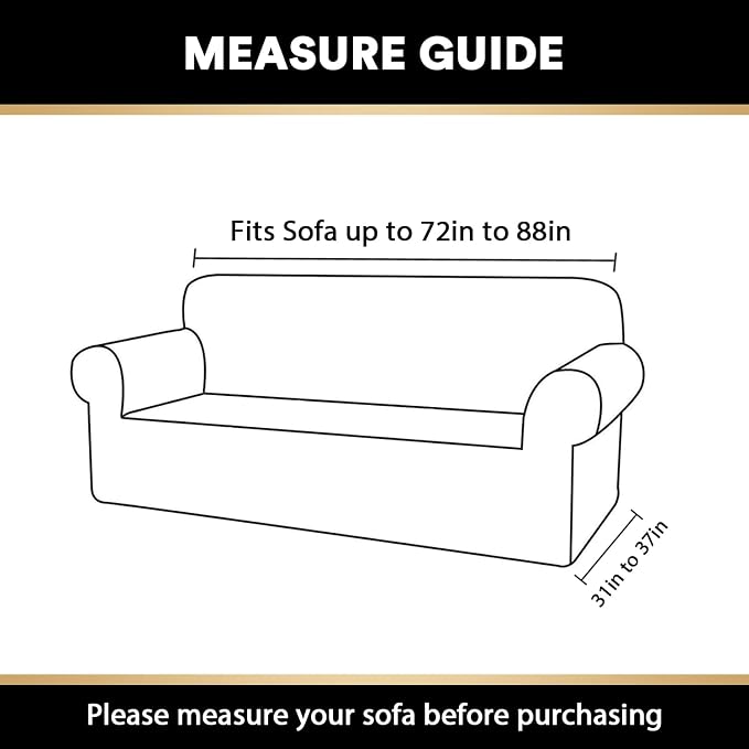 Jacquard Couch Covers for 3 Cushion Couch 1 Piece Stretch Sofa Covers Furniture Protector Anti-Slip Soft Thickened Dogs Slipcovers Washable Diamond Pattern(Sofa, Grey)