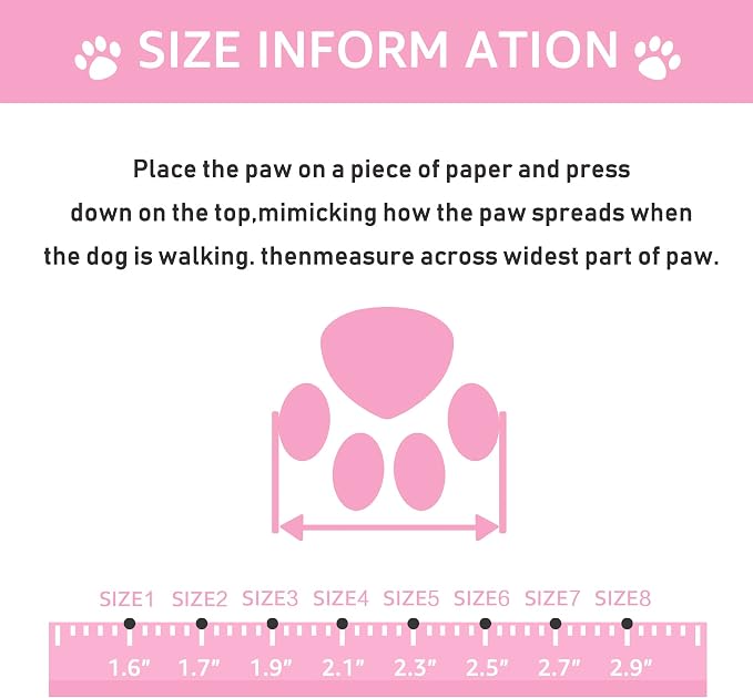 XSY&G Dog Boots,Waterproof Dog Shoes,Dog Booties with Reflective Strips Rugged Anti-Slip Sole and Skid-Proof,Outdoor Dog Shoes for Medium Large Dogs 4Pcs Pink-Size 5