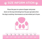 XSY&G Dog Boots,Waterproof Dog Shoes,Dog Booties with Reflective Strips Rugged Anti-Slip Sole and Skid-Proof,Outdoor Dog Shoes for Small Medium Large Dogs 4Pcs Pink-Size 3