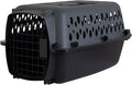 Petmate Pet Porter Dog Kennel 19", Dark Gray & Black, for Pets up to 10lbs, Made in USA