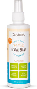 Oxyfresh Premium Tartar Control Dog and Cat Dental Spray – Freshens Breath | Fast Acting Dog & Cat Breath Freshener – Brushless Teeth Cleaning Oral Care – Helps Fight Plaque and Tartar –Baking Soda Free