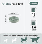 Havniva Slow Feeder Dog Bowls, Ceramic Dog Bowl Slow Feeder for Fast Eater | 1.6 Cups Puzzle Dog Food Bowl, Slow Feeding Bowls for Medium Dogs, Non-Slip Rubber Base, Anti-Choking