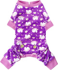 KYEESE Dog Pajamas Velvet Dog Pajamas Small Sized Dogs Soft Dogs Clothes Pjs with Unicorn Pattern Stretchy Pet Jammies Coat Comfy Pet Onesie Costume, X-Large