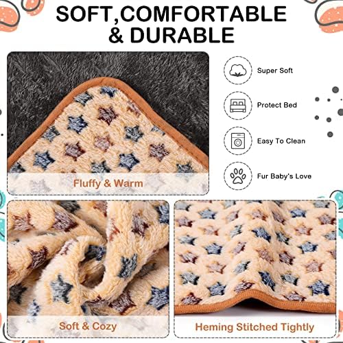 Reginary 4 Pcs Guinea Pig Fleece Cage Liners, Star Pattern, 24 x 16 Inch - Image 6