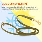 Viper Biothane K9 Working Dog Leash Waterproof Lead for Tracking Training Schutzhund Odor-Proof Long Line with Solid Brass Snap for Puppy Medium and Large Dogs 6ft, Olive Drab Green