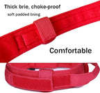 Tactical Dog Collar for Large Dogs with Control Handle,Red,XL | 1000D Heavy-Duty Nylon Fabric,Quick-Release Metal Buckle,Adjustable Fit,Soft-Padded Webbing,D-Ring,for Training & Hiking