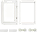 Jalove Acrylic Indoor Dog Playpen for Small and Medium Dogs, 24 inch, 2 Panels, Includes 1 Gate & 1 Panel, White