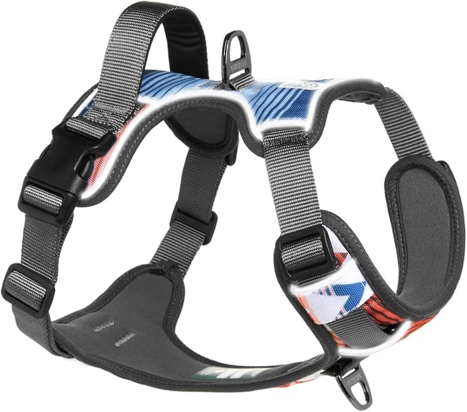 Embark Adventure Dog Harness for Small, Medium & Large Dogs – No Pull, Reflective Trim, Heavy Duty Oxford, 2 Leash Clips, Gel-Lined Handle, Soft Padded