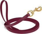 Viper Biothane K9 Working Dog Leash Waterproof Lead for Tracking Training Schutzhund Odor-Proof Long Line with Solid Brass Snap for Puppy Medium and Large Dogs, 15ft Merlot Burgundy