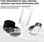 Sfozstra 8L Large Dog Water Dispenser: Gravity Pet Water Station | 304 Stainless Steel Bowl/Spill-Proof / Non-Slip Base/Easy-Clean/ For Large Dogs & Multi-Pet Homes, Garage/Patio