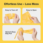 VETRESKA Daisy Scented Dog Poop Bags, 540 Counts, Leak-proof and Large | Extra Thick Pet Waste Bags for Dog Walking and Cat Litter, 36 Refill Rolls