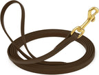 Viper Biothane K9 Working Dog Leash Waterproof Lead for Tracking Training Schutzhund Odor-Proof Long Line with Solid Brass Snap for Puppy Medium and Large Dogs, 10ft Dark Chocolate Brown