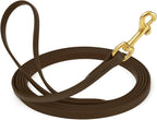Viper Biothane K9 Working Dog Leash Waterproof Lead for Tracking Training Schutzhund Odor-Proof Long Line with Solid Brass Snap for Puppy Medium and Large Dogs, 20ft Dark Chocolate Brown