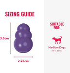 KONG Senior - Dog Toy with Gentle, Natural Rubber - Durable Dog Toy for Older Dogs - Use Treats with Stuffable Chew Toy - Treat Toy for Chewing & Fetching - for Medium Dogs (Pack of 2)