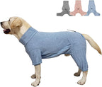Dog Pyjamas Sweater Clothing and Loungewear Suitable for Medium to Large Breeds of Dogs, Dog Neutering Suits, Extra-Large Stretch Fabric, Four-Legged Dogs Clothes Pyjamas(Sweater Blue, 4XL)