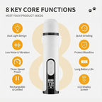 Silent Pet Nail Grinder Pro Dog and Cat Nail Trimmer with LED Light 3-Speed Low Noise Electric Pet Nail Trimmer Painless Paw Grooming Tool for Small Medium Large Dogs Cats, with 2 X Replacement Heads