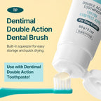 Breezytail Dentimal Double Action Pet Toothbrush (4 Pack) - 0.63" Ultra-Compact Head for Small to Medium Dogs & Cats, Dupont Ultra-Soft 90-Micron Micro-Fine Bristles, 15° Angled
