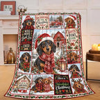 Dachshund Christmas Throw Blanket Cute Dog Holiday Gifts 40''x50'' by Fuzawet