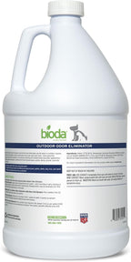 Bioda Probiotic Natural Outdoor Odor Eliminator, 1 gal Refill, Enzyme | Enzyme Cleaner Destroys Cat & Dog Odor, Neutralizer for Lawn, Artificial Grass, and Patios
