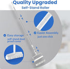 DELOMO 9.45” Large Lint Roller Refills, 6 Packs, 540 Extra Sticky Sheets | Sticky Roller Refills, Easy Tear Sheets, Compatible Only with DELOMO 9.45” Lint Roller, Floors, Carpets, Couches, Pet Hair