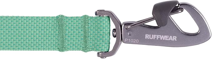 Ruffwear, Flagline Dog Leash, Lightweight Hands‑Free 6.5 ft Lead, Adjustable Waist‑Worn or Handheld, Lockable Swivel Crux Clip, Low‑Profile Pick‑Up Bag Stash Pocket, Sage Green