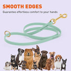 Viper Biothane K9 Working Dog Leash Waterproof Lead for Tracking Training Schutzhund Odor-Proof Long Line with Solid Brass Snap for Puppy Medium and Large Dogs 6ft, Sage Green