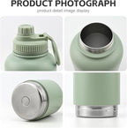 3 in 1 Insulated Stainless Steel Dog & Human Water Bottle | Leakproof Travel Dispenser with 2 Detachable 8.5 oz Bowl, 24H Cold/12H Hot, Carrying Case for Walking, Hiking,Camping & Outdoor Travel