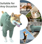 Dog Pajamas for Large Dogs,Extra Large Stretch, Suitable for Adult, Medium-Sized Dogs, Large Pet Jumpsuit Four-Legged Dog Clothes, Pet Clothing. (Green Color, 2XL)