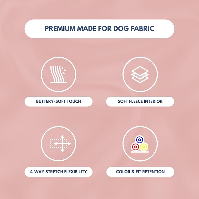Spark Paws Dog Hoodie – Premium Dog Sweater for Small, Medium, and Large Dogs | Warm Outfits for French Bulldogs, Pitbull, Puppy, Winter Jacket Alternative - Dusty Pink - S
