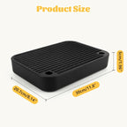 Cat Litter Box Step, Litter Box Ramp Catcher with Filter Function, Black | Litter Box Ramp for Kittens & Old Cats, Washable, Anti-Tracking, Non-Slip Litter Catcher, Easy to Clean