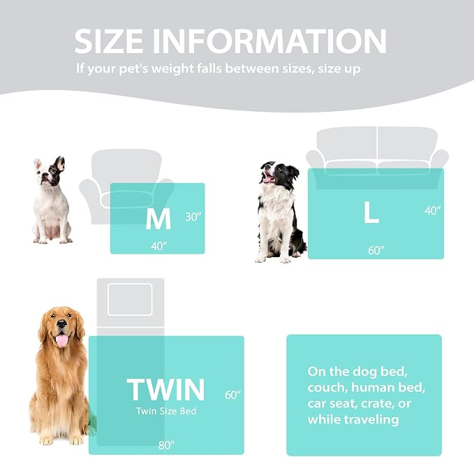 Cooling Blanket for Dogs - Q-MAX>0.4 Waterproof Pet Throw Blanket Bed Cover, Non-Slip Dog Blankets for Couch Protector, Washable Furniture Cover for Summer, Grey,30x40